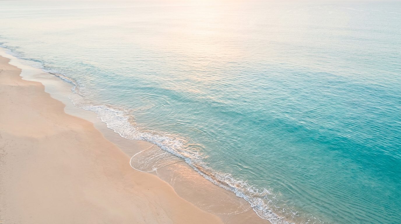 Soft light over a calm shoreline